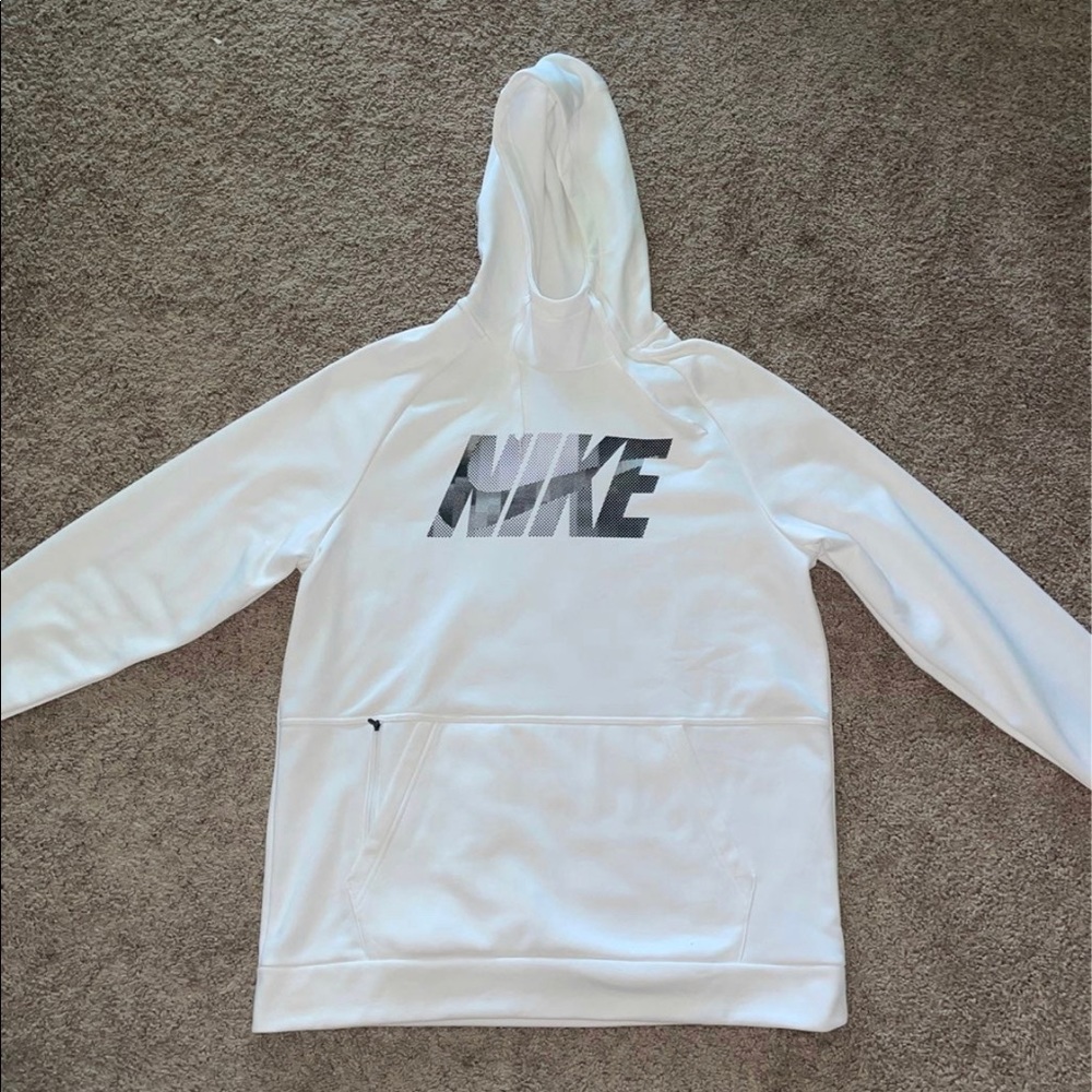 White Nike hoodie